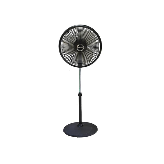 Whirlwind 16" High Performance 3-Fin Pedestal Fan, Black (plastic)