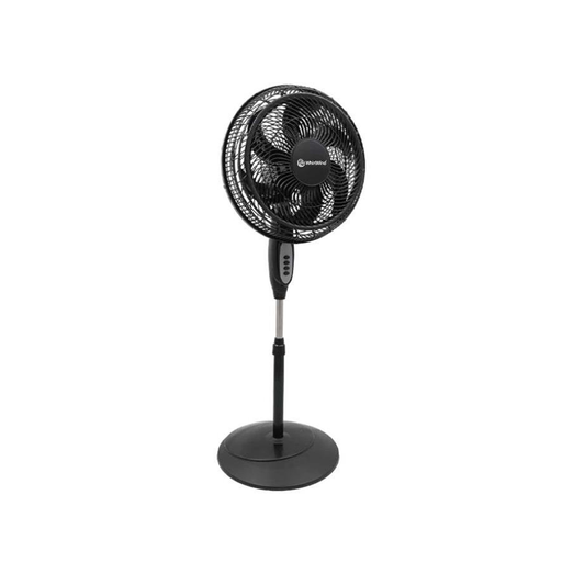 Whirlwind 18" High Performance 6-Fin Pedestal Fan, Black (plastic)
