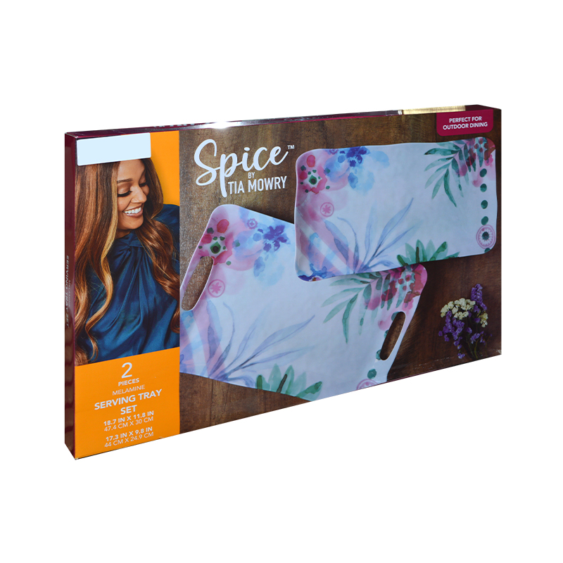 Spice by Tia Mowry® 2-pc Melamine Serving Tray set